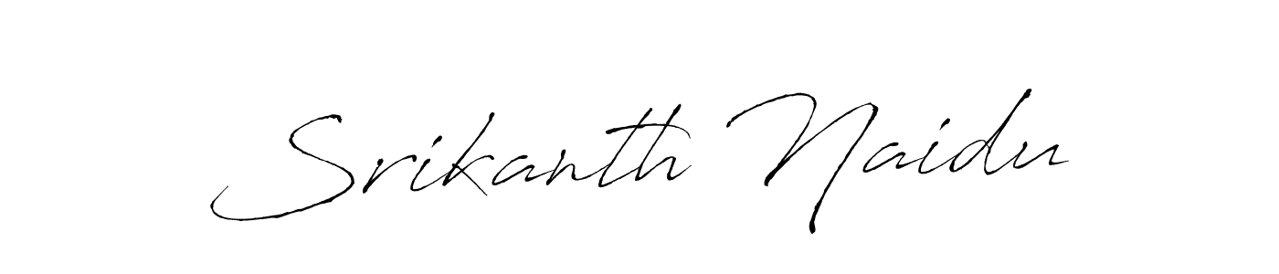 How to make Srikanth Naidu name signature. Use Antro_Vectra style for creating short signs online. This is the latest handwritten sign. Srikanth Naidu signature style 6 images and pictures png