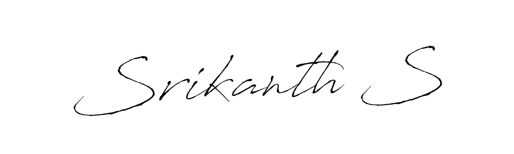 Antro_Vectra is a professional signature style that is perfect for those who want to add a touch of class to their signature. It is also a great choice for those who want to make their signature more unique. Get Srikanth S name to fancy signature for free. Srikanth S signature style 6 images and pictures png