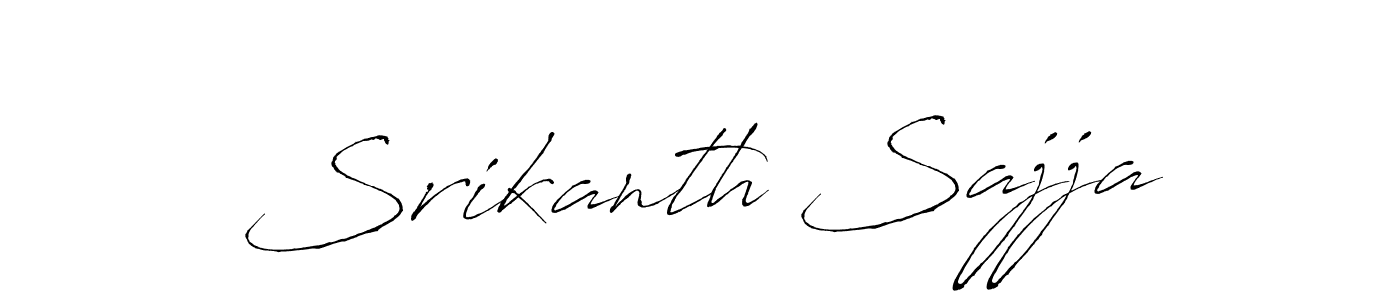 Design your own signature with our free online signature maker. With this signature software, you can create a handwritten (Antro_Vectra) signature for name Srikanth Sajja. Srikanth Sajja signature style 6 images and pictures png
