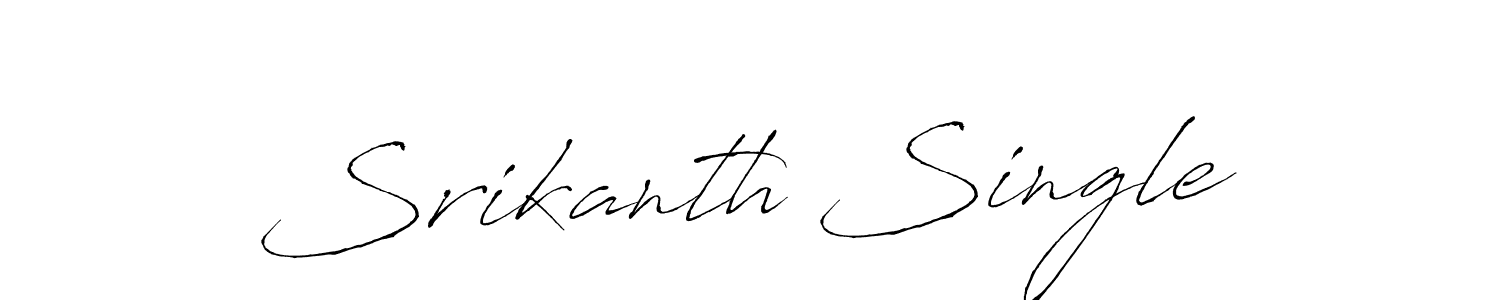 Use a signature maker to create a handwritten signature online. With this signature software, you can design (Antro_Vectra) your own signature for name Srikanth Single. Srikanth Single signature style 6 images and pictures png