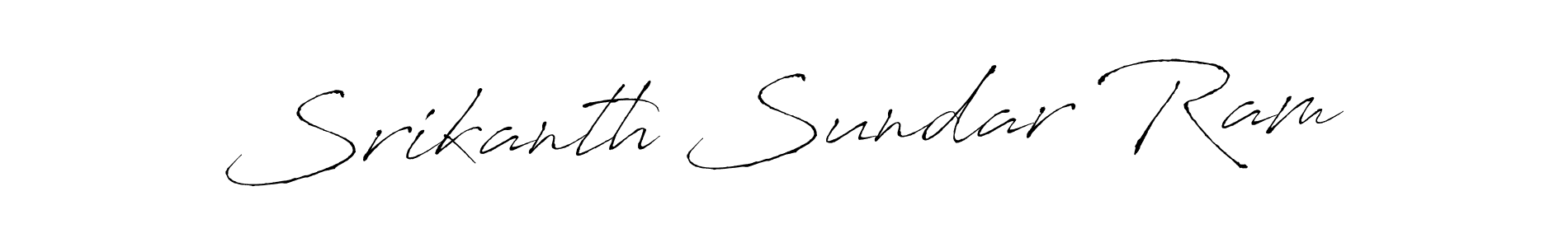 How to make Srikanth Sundar Ram name signature. Use Antro_Vectra style for creating short signs online. This is the latest handwritten sign. Srikanth Sundar Ram signature style 6 images and pictures png