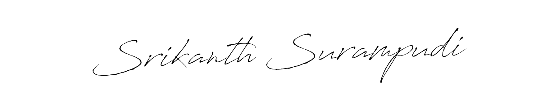 Design your own signature with our free online signature maker. With this signature software, you can create a handwritten (Antro_Vectra) signature for name Srikanth Surampudi. Srikanth Surampudi signature style 6 images and pictures png