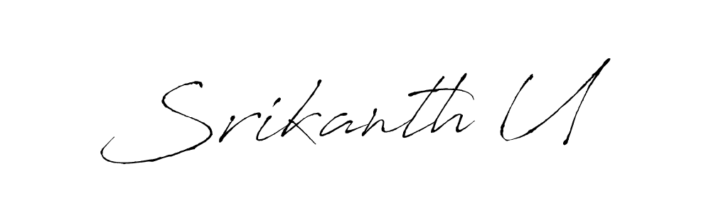 This is the best signature style for the Srikanth U name. Also you like these signature font (Antro_Vectra). Mix name signature. Srikanth U signature style 6 images and pictures png