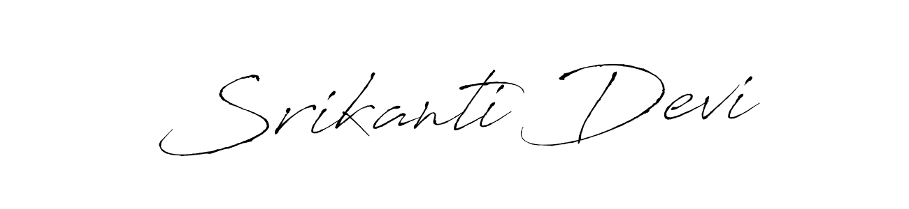 How to make Srikanti Devi signature? Antro_Vectra is a professional autograph style. Create handwritten signature for Srikanti Devi name. Srikanti Devi signature style 6 images and pictures png