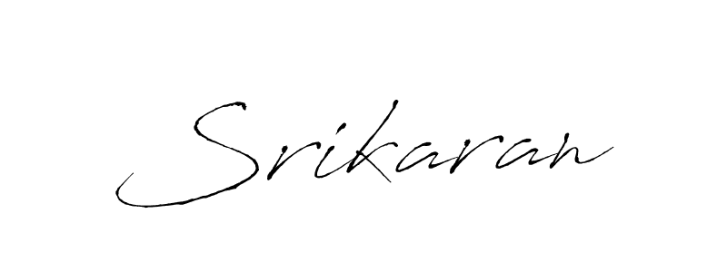 You should practise on your own different ways (Antro_Vectra) to write your name (Srikaran) in signature. don't let someone else do it for you. Srikaran signature style 6 images and pictures png