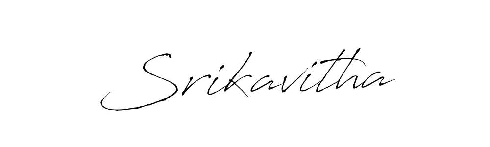 How to make Srikavitha signature? Antro_Vectra is a professional autograph style. Create handwritten signature for Srikavitha name. Srikavitha signature style 6 images and pictures png