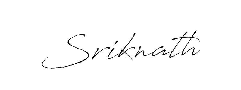 Use a signature maker to create a handwritten signature online. With this signature software, you can design (Antro_Vectra) your own signature for name Sriknath. Sriknath signature style 6 images and pictures png