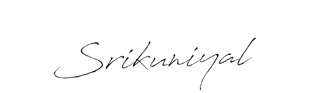 Use a signature maker to create a handwritten signature online. With this signature software, you can design (Antro_Vectra) your own signature for name Srikuniyal. Srikuniyal signature style 6 images and pictures png