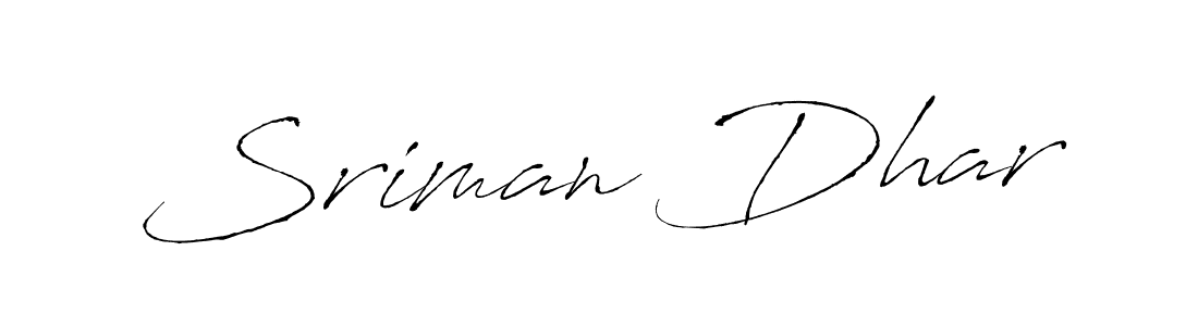 It looks lik you need a new signature style for name Sriman Dhar. Design unique handwritten (Antro_Vectra) signature with our free signature maker in just a few clicks. Sriman Dhar signature style 6 images and pictures png