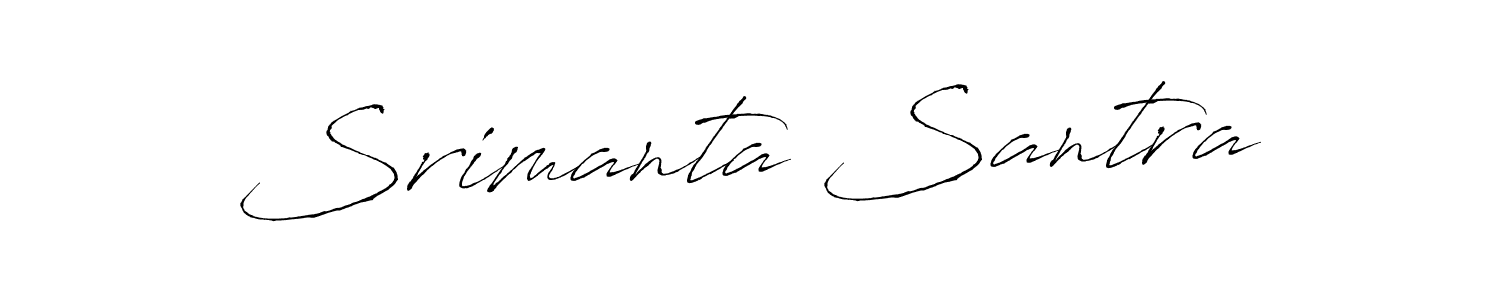 Make a beautiful signature design for name Srimanta Santra. With this signature (Antro_Vectra) style, you can create a handwritten signature for free. Srimanta Santra signature style 6 images and pictures png