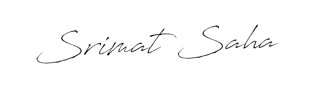 How to make Srimat Saha name signature. Use Antro_Vectra style for creating short signs online. This is the latest handwritten sign. Srimat Saha signature style 6 images and pictures png