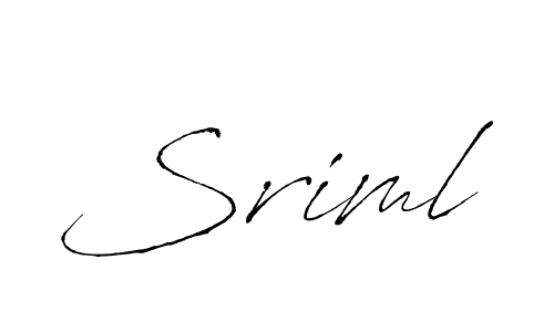 if you are searching for the best signature style for your name Sriml. so please give up your signature search. here we have designed multiple signature styles  using Antro_Vectra. Sriml signature style 6 images and pictures png