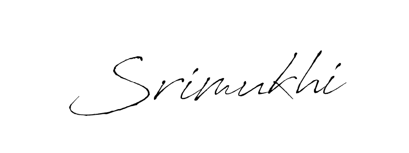Antro_Vectra is a professional signature style that is perfect for those who want to add a touch of class to their signature. It is also a great choice for those who want to make their signature more unique. Get Srimukhi name to fancy signature for free. Srimukhi signature style 6 images and pictures png
