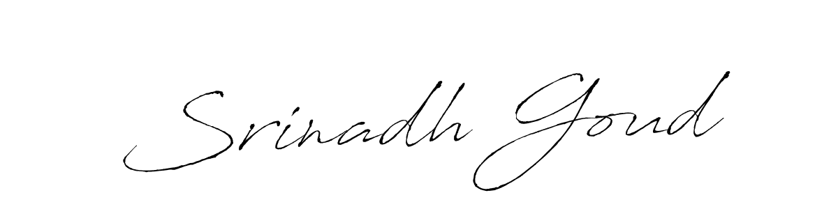Use a signature maker to create a handwritten signature online. With this signature software, you can design (Antro_Vectra) your own signature for name Srinadh Goud. Srinadh Goud signature style 6 images and pictures png