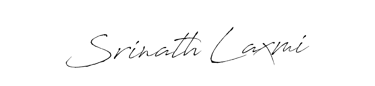 Make a beautiful signature design for name Srinath Laxmi. With this signature (Antro_Vectra) style, you can create a handwritten signature for free. Srinath Laxmi signature style 6 images and pictures png