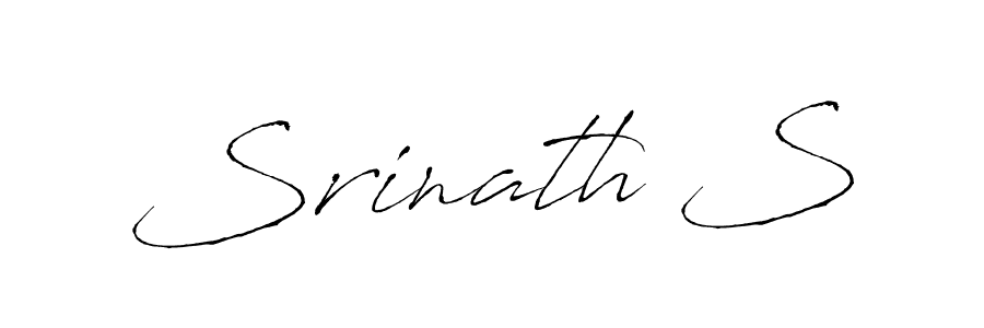 Also You can easily find your signature by using the search form. We will create Srinath S name handwritten signature images for you free of cost using Antro_Vectra sign style. Srinath S signature style 6 images and pictures png