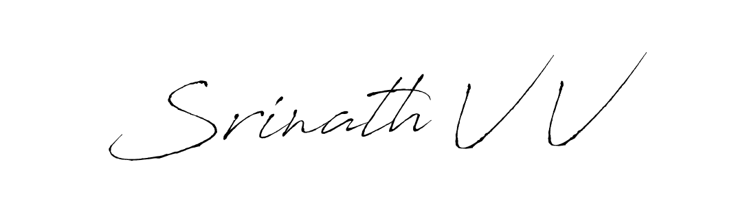 if you are searching for the best signature style for your name Srinath V V. so please give up your signature search. here we have designed multiple signature styles  using Antro_Vectra. Srinath V V signature style 6 images and pictures png