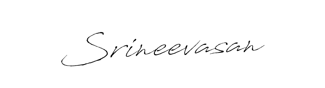 How to make Srineevasan name signature. Use Antro_Vectra style for creating short signs online. This is the latest handwritten sign. Srineevasan signature style 6 images and pictures png