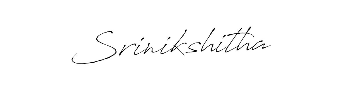 Create a beautiful signature design for name Srinikshitha. With this signature (Antro_Vectra) fonts, you can make a handwritten signature for free. Srinikshitha signature style 6 images and pictures png