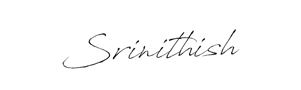 Use a signature maker to create a handwritten signature online. With this signature software, you can design (Antro_Vectra) your own signature for name Srinithish. Srinithish signature style 6 images and pictures png