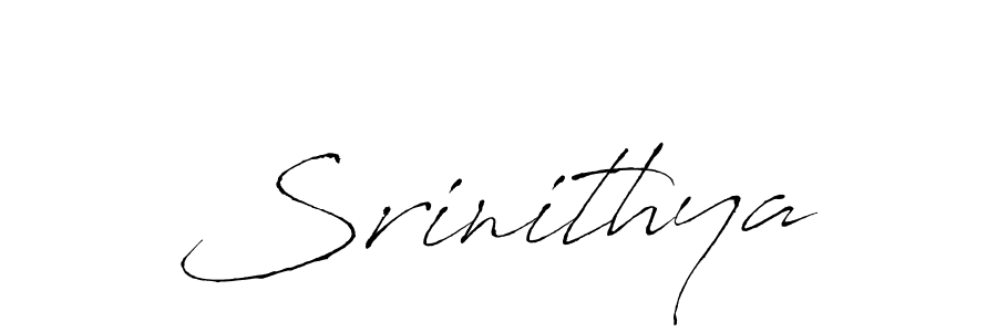 Create a beautiful signature design for name Srinithya. With this signature (Antro_Vectra) fonts, you can make a handwritten signature for free. Srinithya signature style 6 images and pictures png