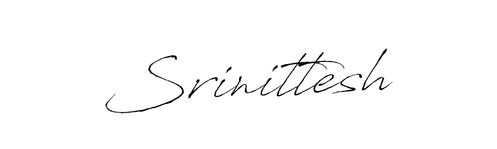 How to make Srinittesh name signature. Use Antro_Vectra style for creating short signs online. This is the latest handwritten sign. Srinittesh signature style 6 images and pictures png