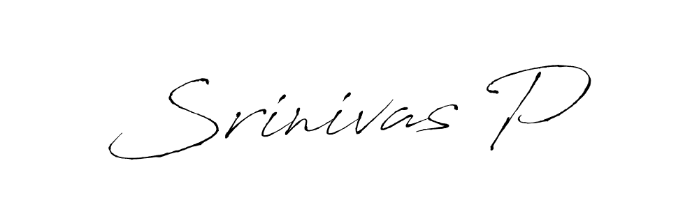 Design your own signature with our free online signature maker. With this signature software, you can create a handwritten (Antro_Vectra) signature for name Srinivas P. Srinivas P signature style 6 images and pictures png