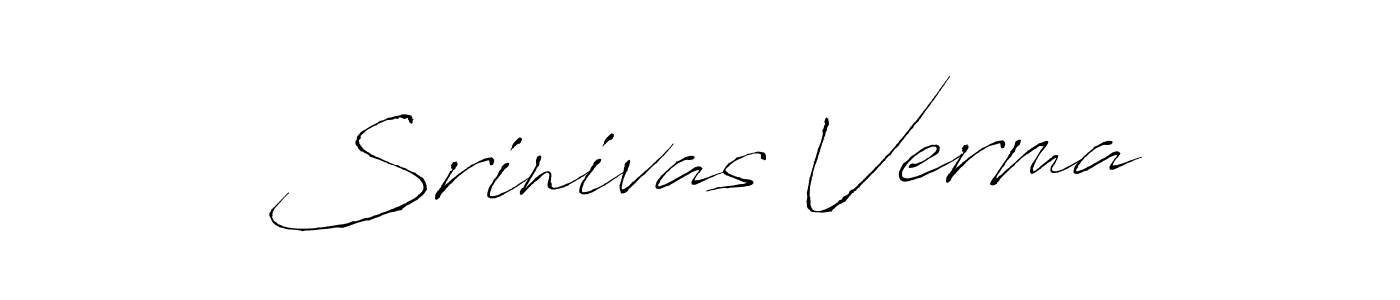Design your own signature with our free online signature maker. With this signature software, you can create a handwritten (Antro_Vectra) signature for name Srinivas Verma. Srinivas Verma signature style 6 images and pictures png