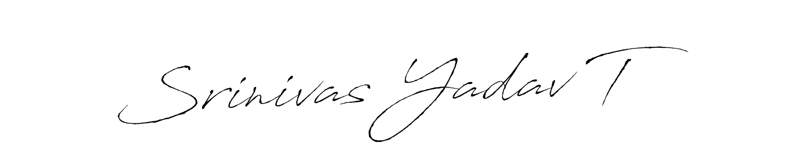 You should practise on your own different ways (Antro_Vectra) to write your name (Srinivas Yadav T) in signature. don't let someone else do it for you. Srinivas Yadav T signature style 6 images and pictures png