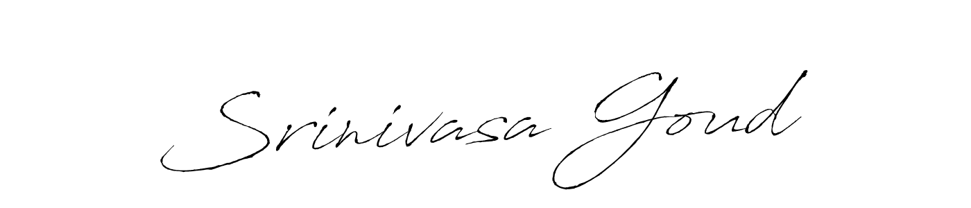 How to make Srinivasa Goud name signature. Use Antro_Vectra style for creating short signs online. This is the latest handwritten sign. Srinivasa Goud signature style 6 images and pictures png