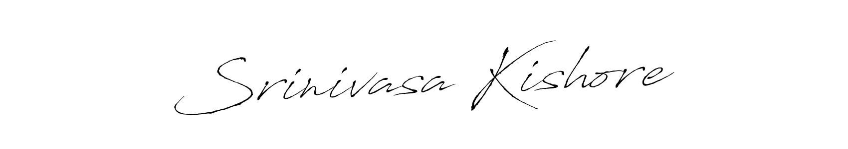 How to make Srinivasa Kishore name signature. Use Antro_Vectra style for creating short signs online. This is the latest handwritten sign. Srinivasa Kishore signature style 6 images and pictures png