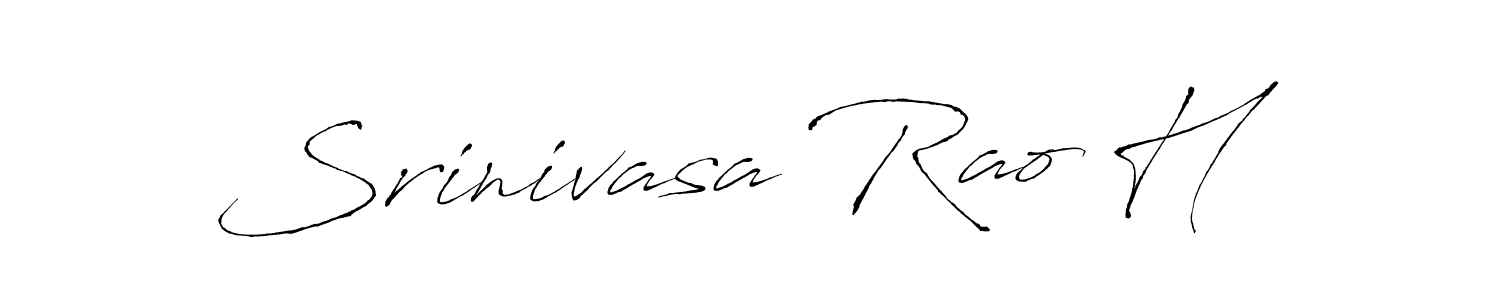 Make a beautiful signature design for name Srinivasa Rao H. With this signature (Antro_Vectra) style, you can create a handwritten signature for free. Srinivasa Rao H signature style 6 images and pictures png