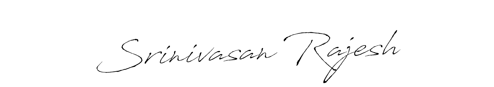 Make a beautiful signature design for name Srinivasan Rajesh. With this signature (Antro_Vectra) style, you can create a handwritten signature for free. Srinivasan Rajesh signature style 6 images and pictures png