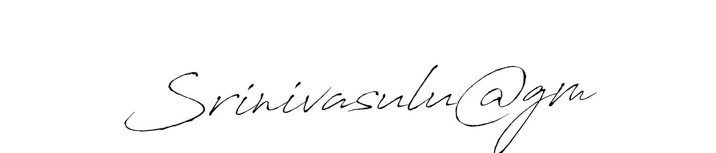 It looks lik you need a new signature style for name Srinivasulu@gm. Design unique handwritten (Antro_Vectra) signature with our free signature maker in just a few clicks. Srinivasulu@gm signature style 6 images and pictures png