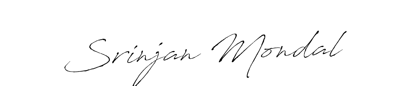 Antro_Vectra is a professional signature style that is perfect for those who want to add a touch of class to their signature. It is also a great choice for those who want to make their signature more unique. Get Srinjan Mondal name to fancy signature for free. Srinjan Mondal signature style 6 images and pictures png