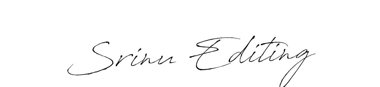 How to make Srinu Editing signature? Antro_Vectra is a professional autograph style. Create handwritten signature for Srinu Editing name. Srinu Editing signature style 6 images and pictures png
