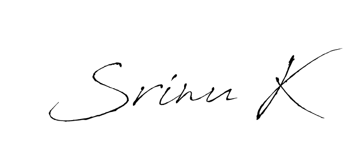 Antro_Vectra is a professional signature style that is perfect for those who want to add a touch of class to their signature. It is also a great choice for those who want to make their signature more unique. Get Srinu K name to fancy signature for free. Srinu K signature style 6 images and pictures png