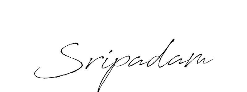 Create a beautiful signature design for name Sripadam. With this signature (Antro_Vectra) fonts, you can make a handwritten signature for free. Sripadam signature style 6 images and pictures png