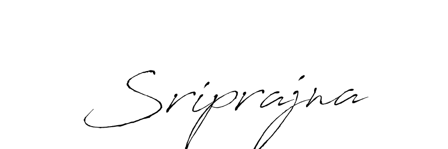 Design your own signature with our free online signature maker. With this signature software, you can create a handwritten (Antro_Vectra) signature for name Sriprajna. Sriprajna signature style 6 images and pictures png