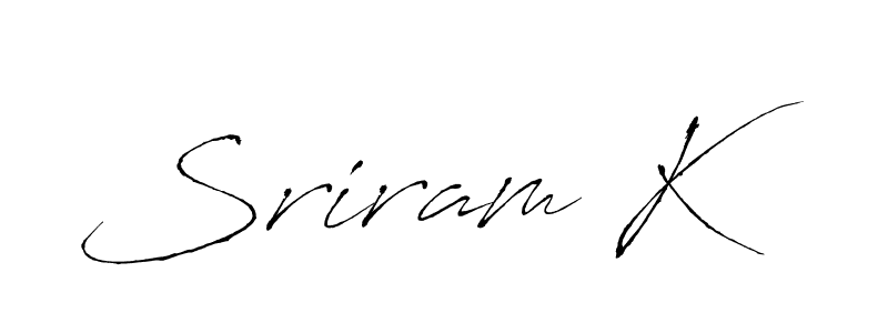 You can use this online signature creator to create a handwritten signature for the name Sriram K. This is the best online autograph maker. Sriram K signature style 6 images and pictures png