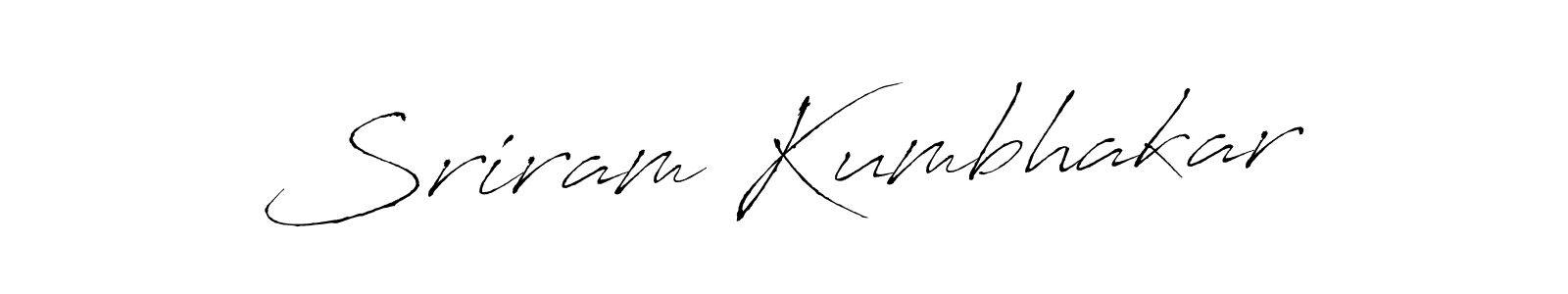 You should practise on your own different ways (Antro_Vectra) to write your name (Sriram Kumbhakar) in signature. don't let someone else do it for you. Sriram Kumbhakar signature style 6 images and pictures png