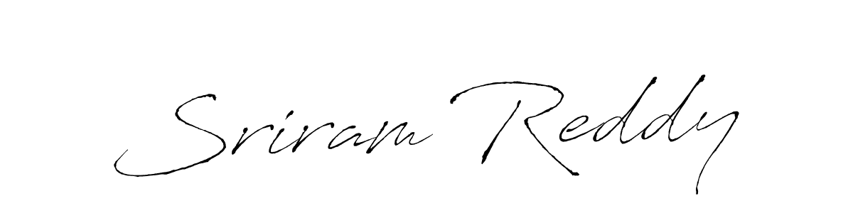 Sriram Reddy stylish signature style. Best Handwritten Sign (Antro_Vectra) for my name. Handwritten Signature Collection Ideas for my name Sriram Reddy. Sriram Reddy signature style 6 images and pictures png