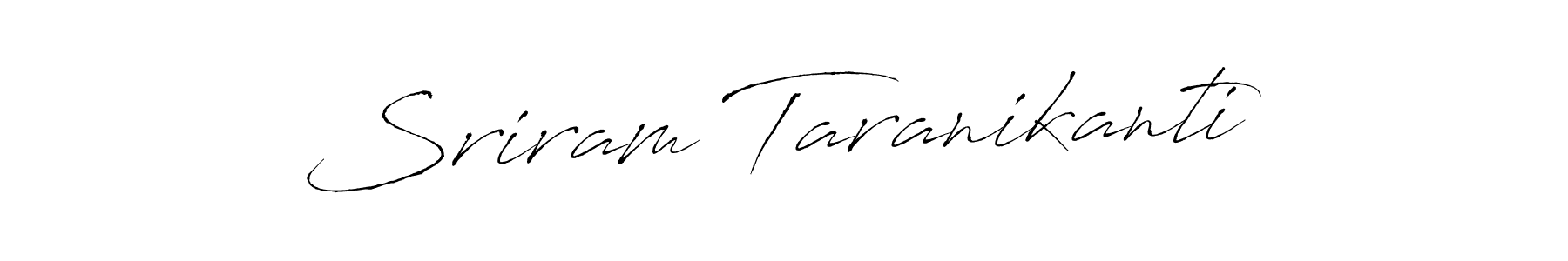 How to make Sriram Taranikanti name signature. Use Antro_Vectra style for creating short signs online. This is the latest handwritten sign. Sriram Taranikanti signature style 6 images and pictures png