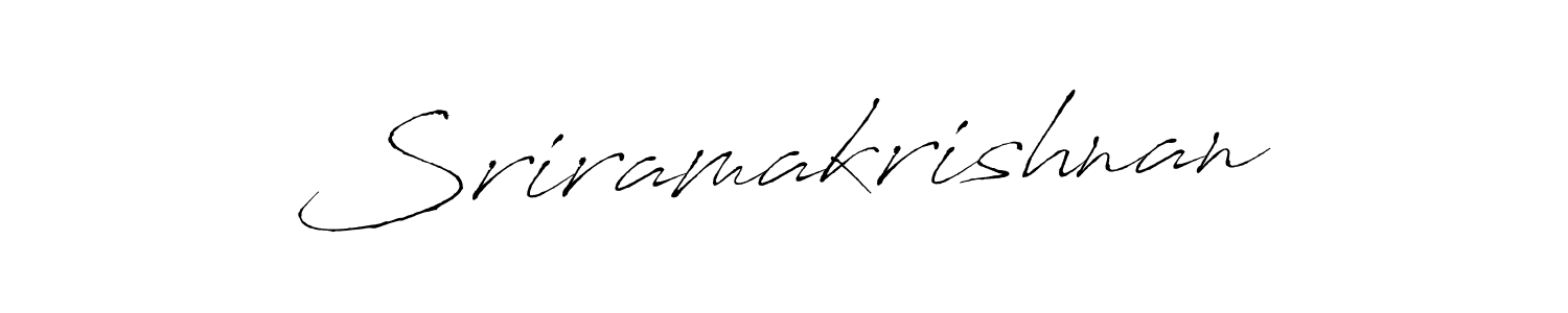 Make a beautiful signature design for name Sriramakrishnan. With this signature (Antro_Vectra) style, you can create a handwritten signature for free. Sriramakrishnan signature style 6 images and pictures png