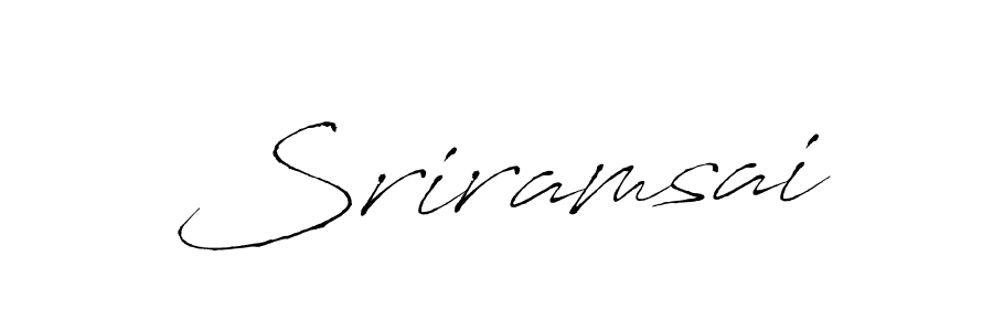 Use a signature maker to create a handwritten signature online. With this signature software, you can design (Antro_Vectra) your own signature for name Sriramsai. Sriramsai signature style 6 images and pictures png