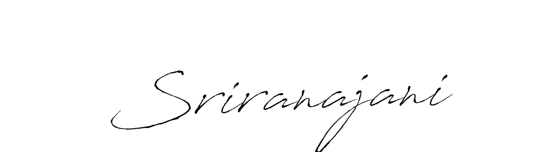 Design your own signature with our free online signature maker. With this signature software, you can create a handwritten (Antro_Vectra) signature for name Sriranajani. Sriranajani signature style 6 images and pictures png
