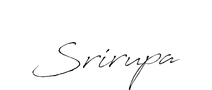 Make a beautiful signature design for name Srirupa. With this signature (Antro_Vectra) style, you can create a handwritten signature for free. Srirupa signature style 6 images and pictures png