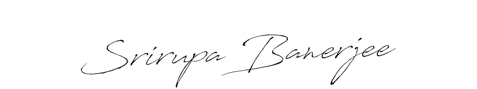 The best way (Antro_Vectra) to make a short signature is to pick only two or three words in your name. The name Srirupa Banerjee include a total of six letters. For converting this name. Srirupa Banerjee signature style 6 images and pictures png