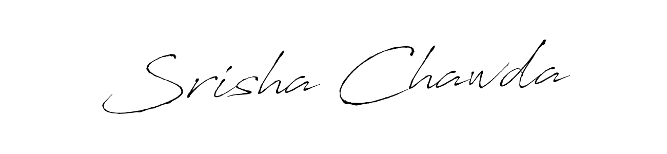 Create a beautiful signature design for name Srisha Chawda. With this signature (Antro_Vectra) fonts, you can make a handwritten signature for free. Srisha Chawda signature style 6 images and pictures png