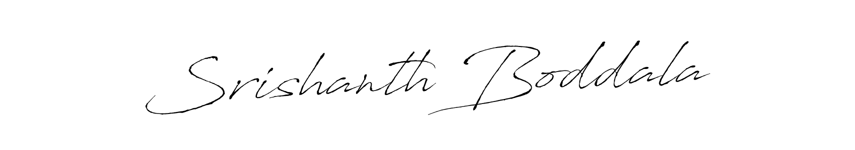 Make a beautiful signature design for name Srishanth Boddala. With this signature (Antro_Vectra) style, you can create a handwritten signature for free. Srishanth Boddala signature style 6 images and pictures png